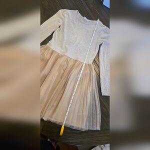 GAP Cream and Tan Kids Casual Dress